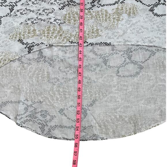 Made In Italy 100% Linen Maxi Dress Boho Vacation Beach Resort Neutral Size M/L - Picture 14 of 15